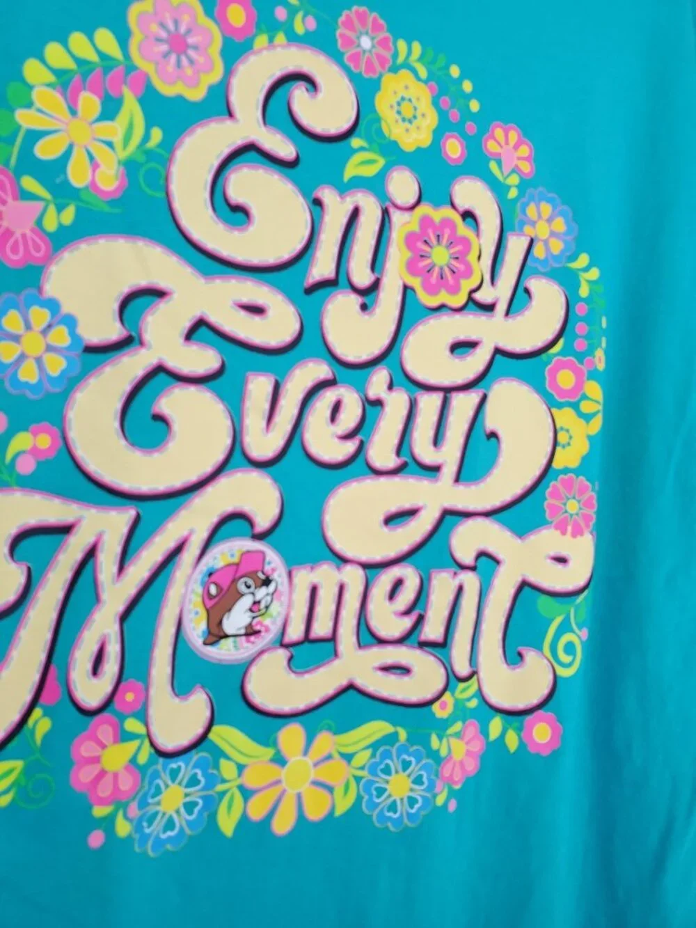 Buc-ee's spring floral Enjoy Every Moment t-shirt - Picture 7 of 8